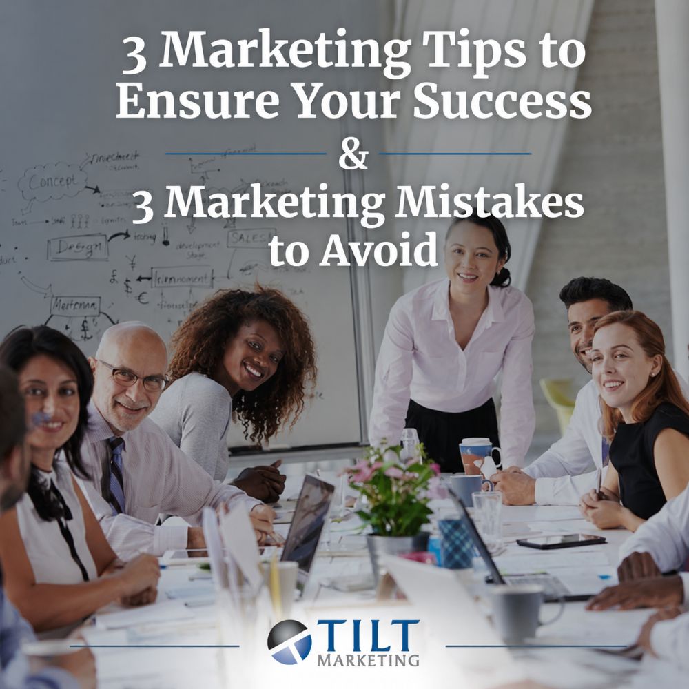 Tilt Marketing graphic sharing practical marketing tips for long-term business success
