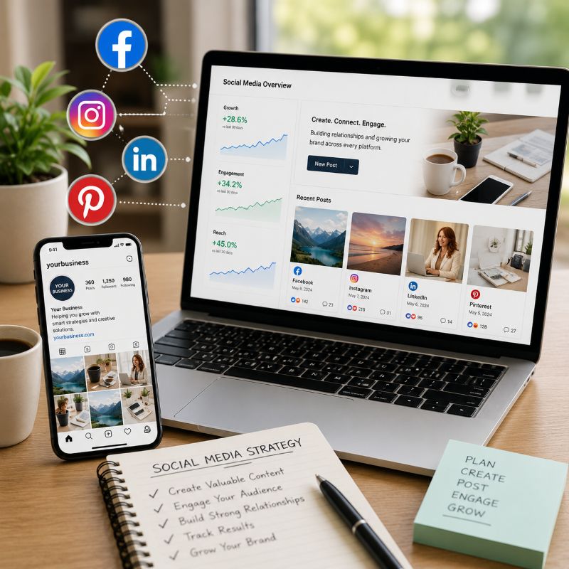 Image representing social media content creation by Tilt Marketing
