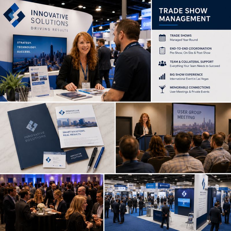 Image representing trade show marketing displays and promotional materials provided by Tilt Marketing