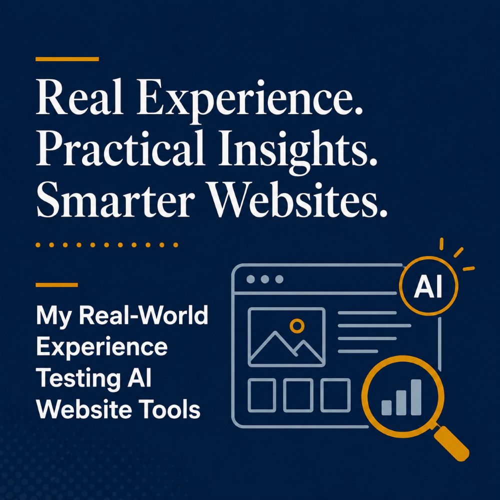 Tilt Marketing blog graphic for My Real-World Experience Testing AI Website Tools
